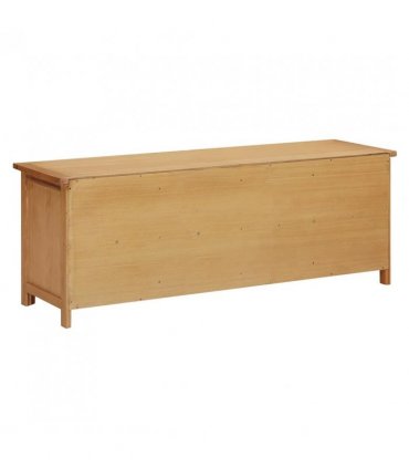 vidaXL Shoe Rack 114x37x45 cm Solid Oak Wood