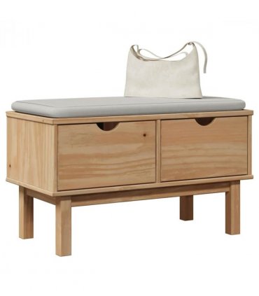 vidaXL Hallway Bench OTTA 80x40x45 cm Solid Wood Pine