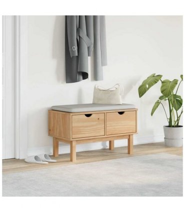 vidaXL Hallway Bench OTTA 80x40x45 cm Solid Wood Pine