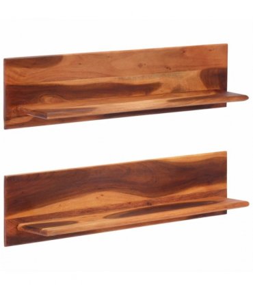 vidaXL Wall Shelves 2 pcs 112x20x26 cm Solid Wood Acacia