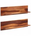 vidaXL Wall Shelves 2 pcs 112x20x26 cm Solid Wood Acacia