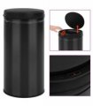 vidaXL Automatic Sensor Dustbin 70 L Carbon Steel Black