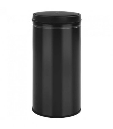 vidaXL Automatic Sensor Dustbin 70 L Carbon Steel Black