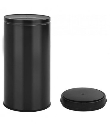 vidaXL Automatic Sensor Dustbin 70 L Carbon Steel Black