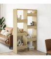 vidaXL Room Divider Sonoma Oak 100x33x175 cm Engineered Wood