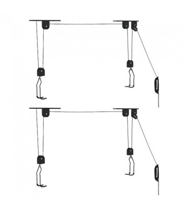 vidaXL Bike Hoists with Ceiling Mount 2 pcs 20 kg