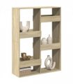 vidaXL Room Divider Sonoma Oak 100x33x135 cm Engineered Wood
