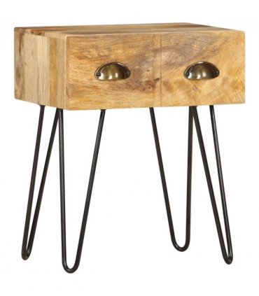 vidaXL Bedside Cabinet 40x30x50 cm Solid Mango Wood