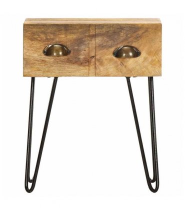 vidaXL Bedside Cabinet 40x30x50 cm Solid Mango Wood