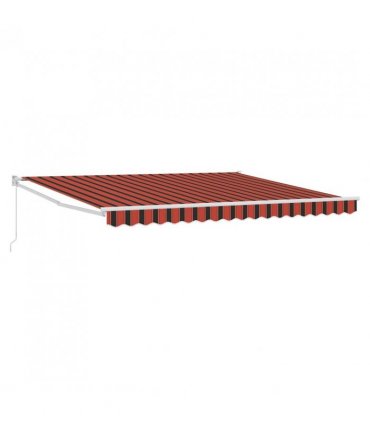 vidaXL Awning Manual Red and Black 350 x 250 x 165 cm Polyester