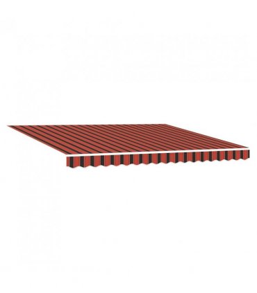 vidaXL Awning Manual Red and Black 350 x 250 x 165 cm Polyester
