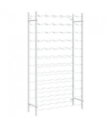 vidaXL Wine Rack for 72 Bottles White Metal