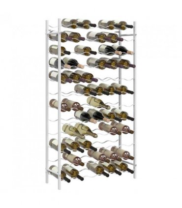 vidaXL Wine Rack for 72 Bottles White Metal