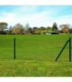 vidaXL Euro Fence Steel 25x0.8 m Green