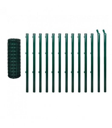 vidaXL Euro Fence Steel 25x0.8 m Green