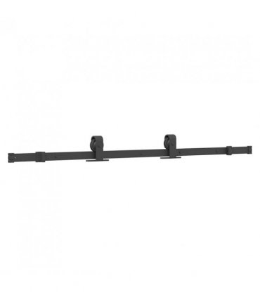 vidaXL Sliding Door with Hardware Set Black 76x205 cm ESG Glass