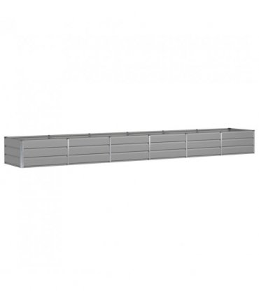vidaXL Planter Light Grey 480 x 80 x 45 cm Steel