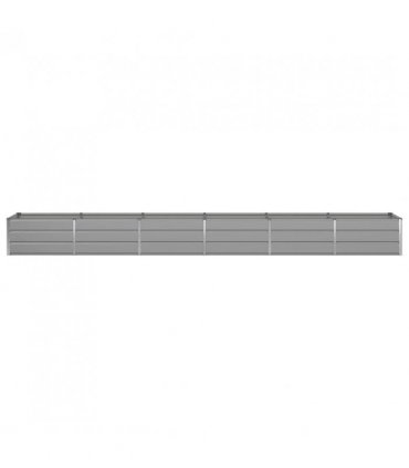 vidaXL Planter Light Grey 480 x 80 x 45 cm Steel