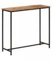vidaXL Console Table 80x30x74 cm Solid Wood Mango and Iron