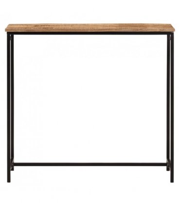 vidaXL Console Table 80x30x74 cm Solid Wood Mango and Iron