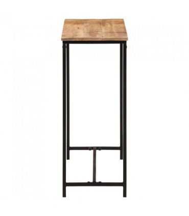 vidaXL Console Table 80x30x74 cm Solid Wood Mango and Iron