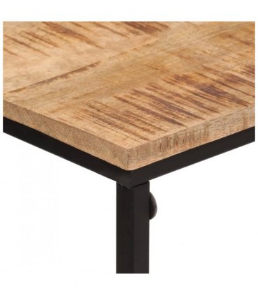 vidaXL Console Table 80x30x74 cm Solid Wood Mango and Iron
