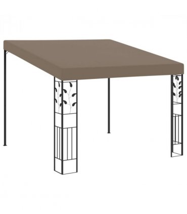 vidaXL Wall-mounted Gazebo 3x3x2.5 m Taupe