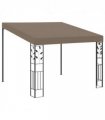 vidaXL Wall-mounted Gazebo 3x3x2.5 m Taupe