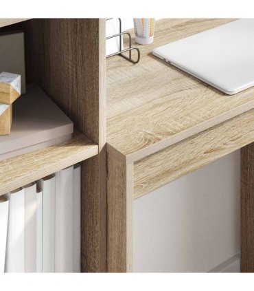 vidaXL Desk with Drawer with Shelf with Storage 2 pcs Sonoma Oak
