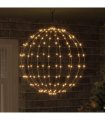 vidaXL Ball with 192 LEDs Warm white 59.5 x 59.5 x 63 cm Metal