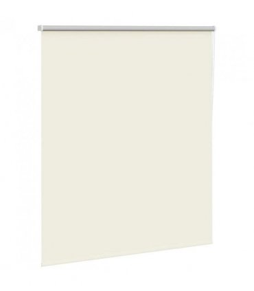 vidaXL Roller Blind Blackout Off White 140x150 cm Fabric Width 136.6 cm Polyester
