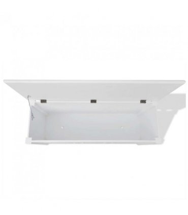 vidaXL Storage Bench Baroque Style MDF White