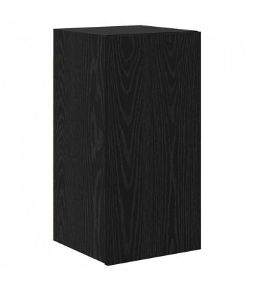 vidaXL TV Cabinet Set Wall-mounted 4 pcs Black Oak Engineered Wood