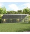vidaXL Chicken Cage 3 pcs Silver 600 x 200 x 200 cm Galvanised Steel