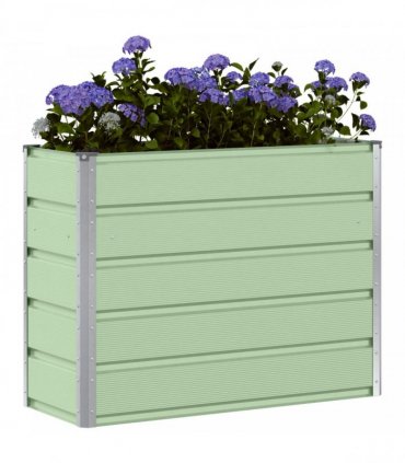vidaXL Planter Green 100 x 40 x 75 cm Steel