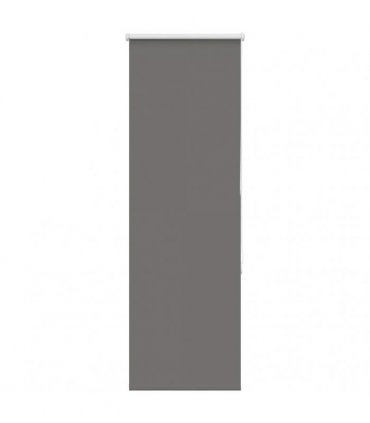 vidaXL Roller Blind Blackout Grey 60x130 cm Fabric Width 55.7 cm Polyester