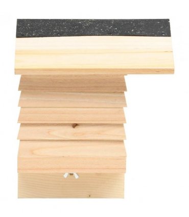 vidaXL Bee Hotel Solid Firwood 22x20x20 cm