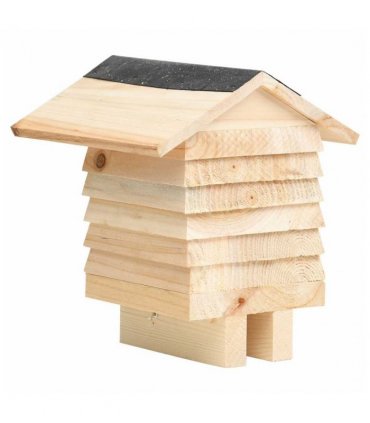 vidaXL Bee Hotel Solid Firwood 22x20x20 cm
