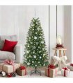 vidaXL Christmas Bauble Set with 150 LEDs 61 pcs Silver Plastic