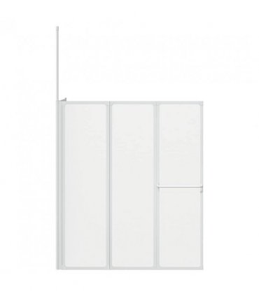 Shower Bath Screen Wall L Shape 70 x 120 x 137 cm 4 Panels Foldable