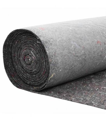 vidaXL Pond Fleece Folding Grey 1 x 25 m Polyester and Cotton