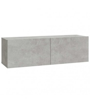 vidaXL Wall TV Cabinets 4 pcs Concrete Grey 100x30x30 cm