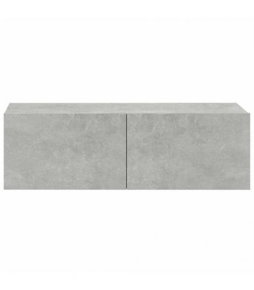 vidaXL Wall TV Cabinets 4 pcs Concrete Grey 100x30x30 cm