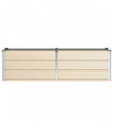 vidaXL Planter Ivory 160 x 40 x 45 cm Steel