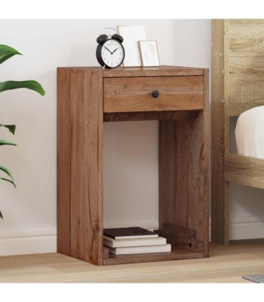 vidaXL Bedside Table Brown 63 x 30 x 79 cm Solid Mahogany Wood