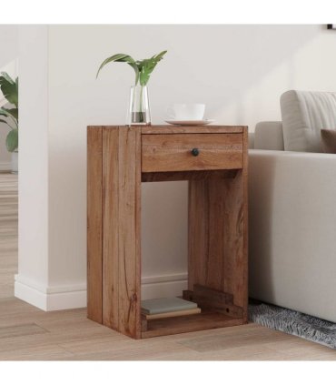 vidaXL Bedside Table Brown 63 x 30 x 79 cm Solid Mahogany Wood