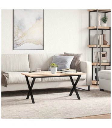 vidaXL Coffee Table Legs X-Frame 70x30x43 cm Steel