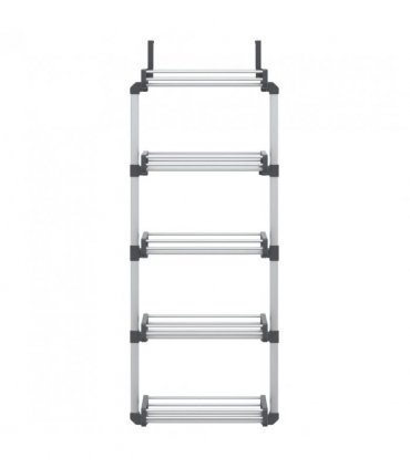 vidaXL Door Organiser with 5 Shelves 52x20x135 cm Aluminium