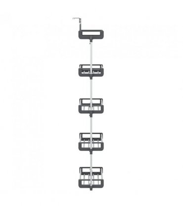 vidaXL Door Organiser with 5 Shelves 52x20x135 cm Aluminium