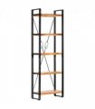 vidaXL 5-Tier Bookcase 60x30x180 cm Solid Acacia Wood